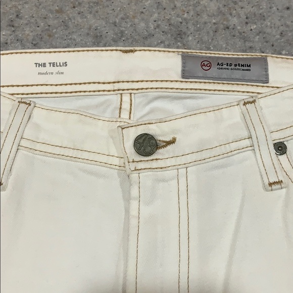 ❌ SOLD ❌ {AG} Tellis 33X33 White AG-ED Denim - Picture 3 of 8